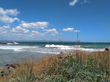 Scenic view of sea against sky