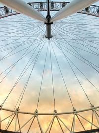 Low angle view of bridge against sky