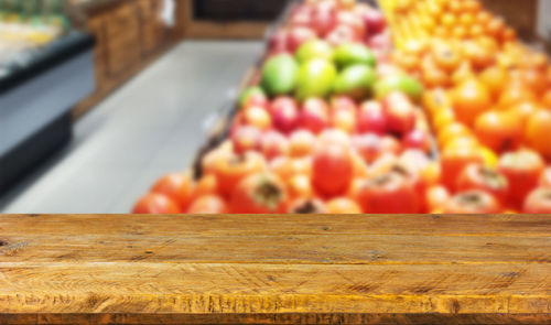 Close-up of fruits on table