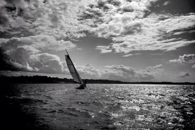 Boats in sea