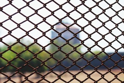 Full frame shot of chainlink fence