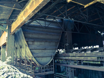 High angle view of bridge