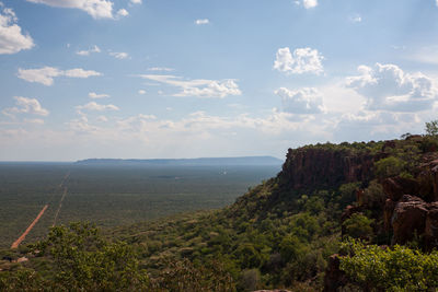 Scenic view of landscape against sky