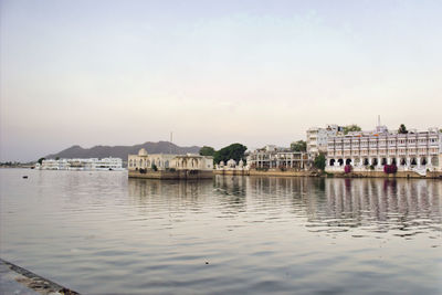 Buildings in city at waterfront