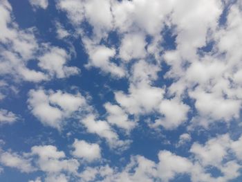 Low angle view of clouds in sky