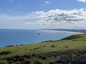 Scenic view of sea against sky