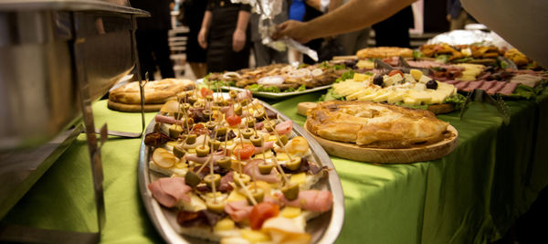 Close-up of food on tray