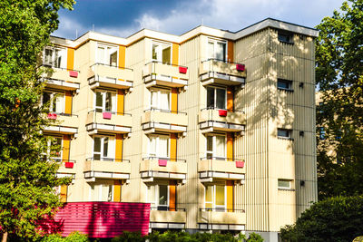 Residential building against sky