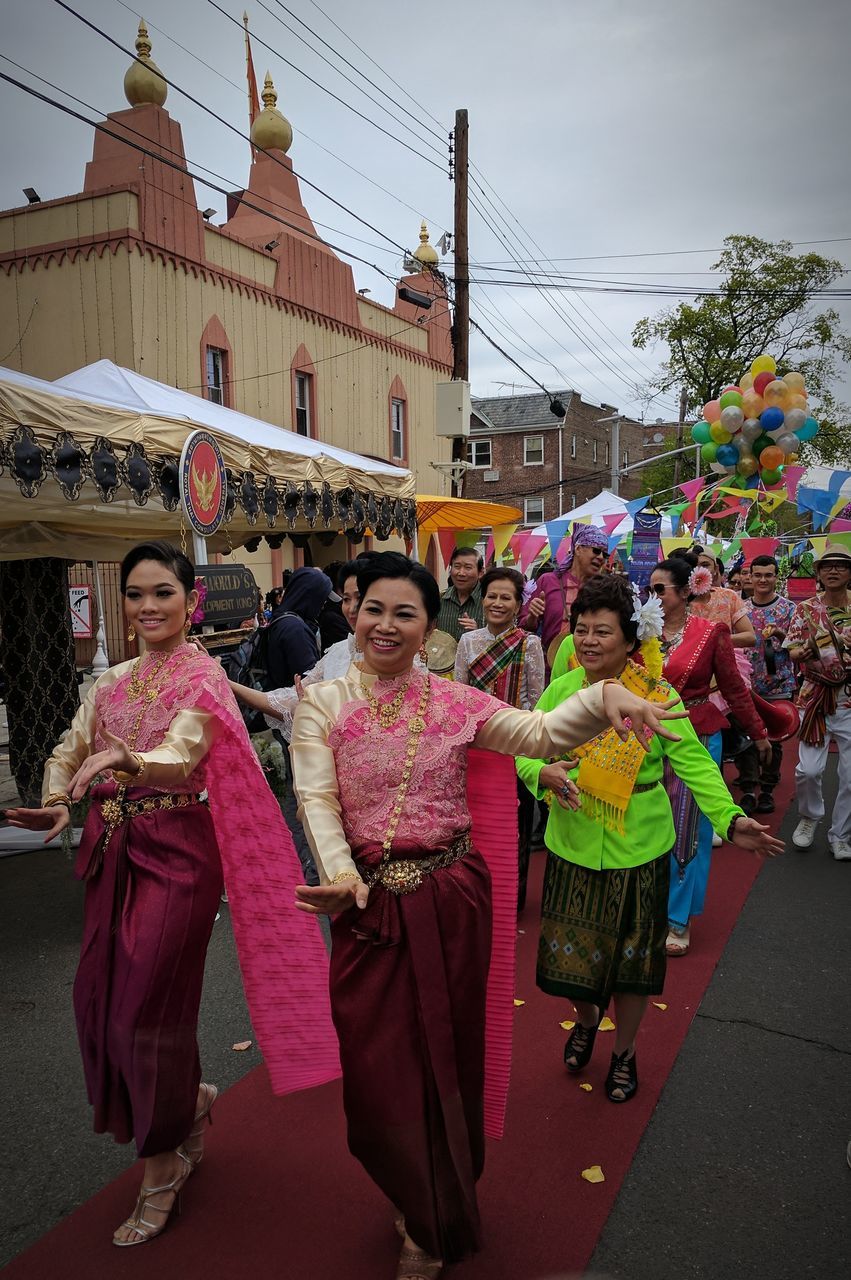 traditional clothing, celebration, real people, outdoors, adults only, women, cultures, people, day, adult, architecture, only women, sari