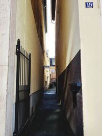 Alley amidst buildings