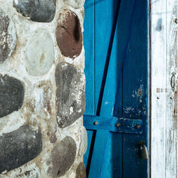 Close-up of old wooden wall