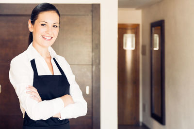 Portrait of a smiling young woman