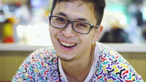 Portrait of smiling young man