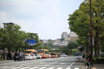 View of city street