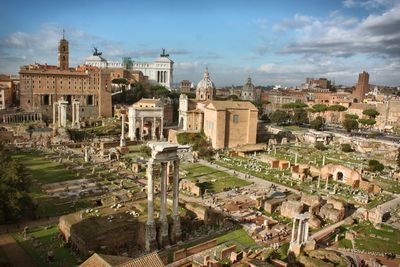 Aerial view of a city