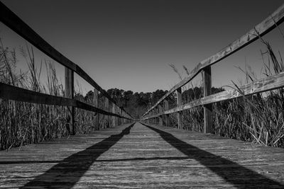 Bridge against clear sky