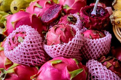 Close-up of fruits for sale in market