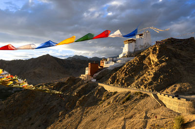Scenic view of mountain against sky