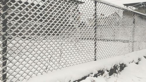 Snow against sky