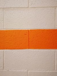 Close-up of orange wall