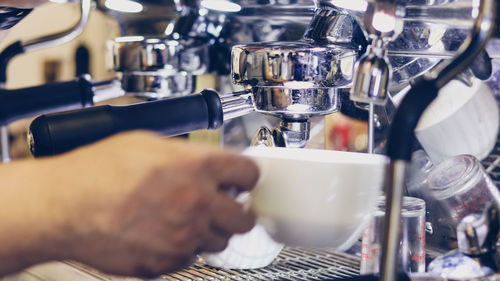 Coffee beans in cafe