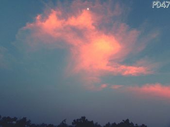 Low angle view of cloudy sky