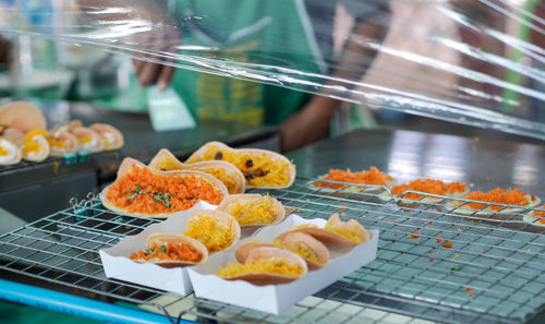 Close-up of food for sale in market