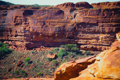 View of rock formations