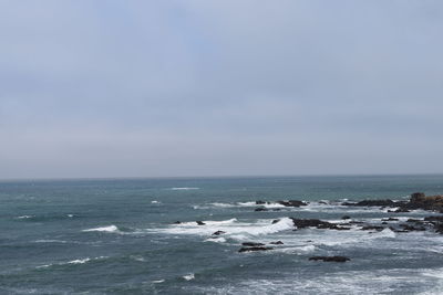 Scenic view of sea against sky