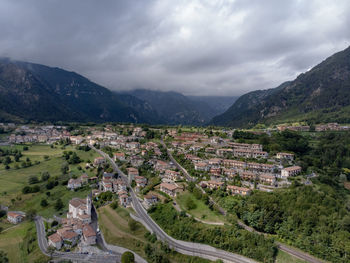 Small mountain village in northern italy.