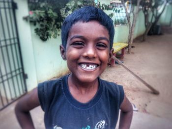 Portrait of smiling boy