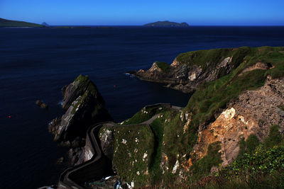 Dunquin pier against sky