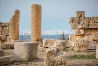 Old ruins against sky