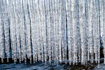 Full frame shot of frozen sea