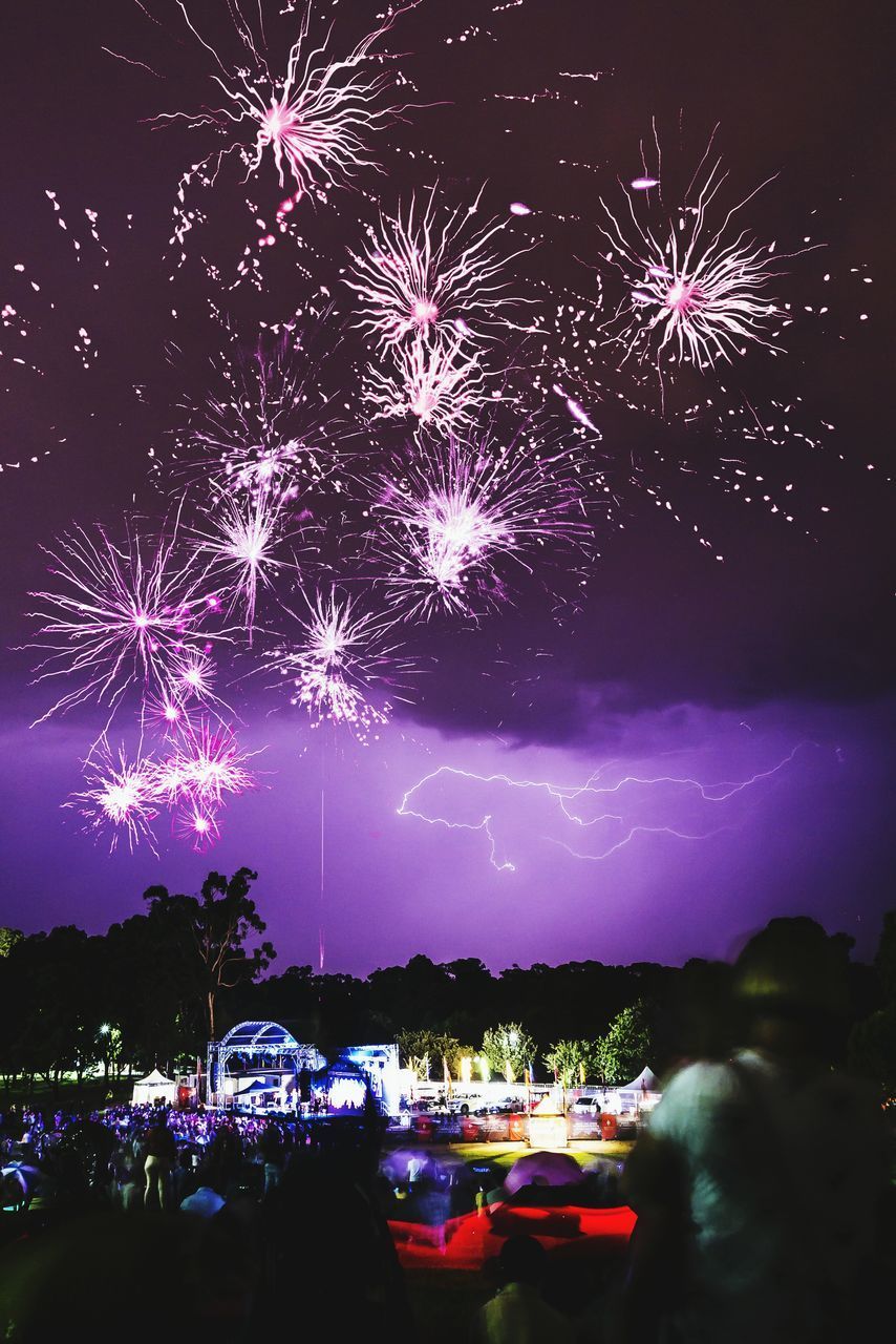 FIREWORK DISPLAY IN SKY