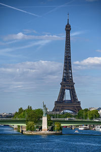 View of eiffel tower against sky