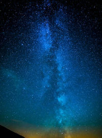 Low angle view of sky at night