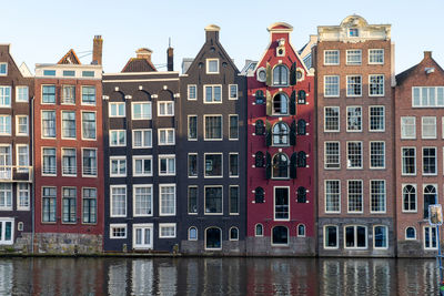 Reflection of buildings in canal