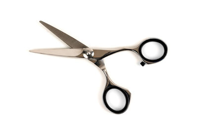 High angle view of lamp against white background