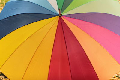 Full frame shot of colorful umbrella