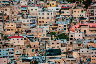 View of the residential houses in jerusalem