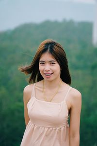 Portrait of a smiling young woman