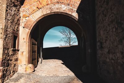 Alley amidst old building