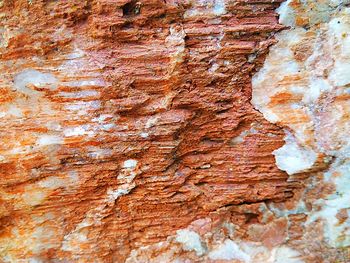 Full frame shot of red rock