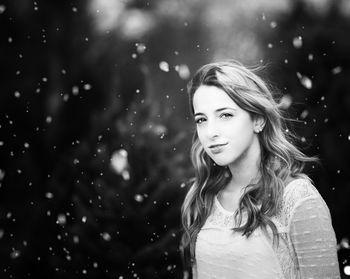 Close-up portrait of young woman