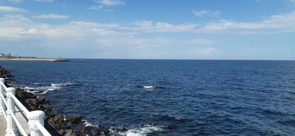 Scenic view of sea against sky