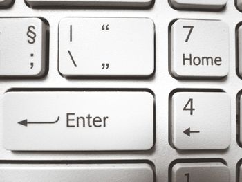 Close-up of computer keyboard