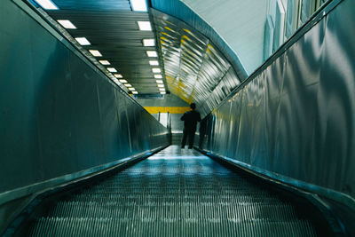 Escalator in subway