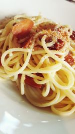 Close-up of served food