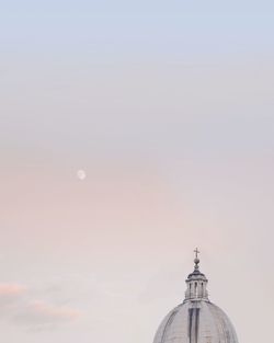 High section of church against sky during sunset